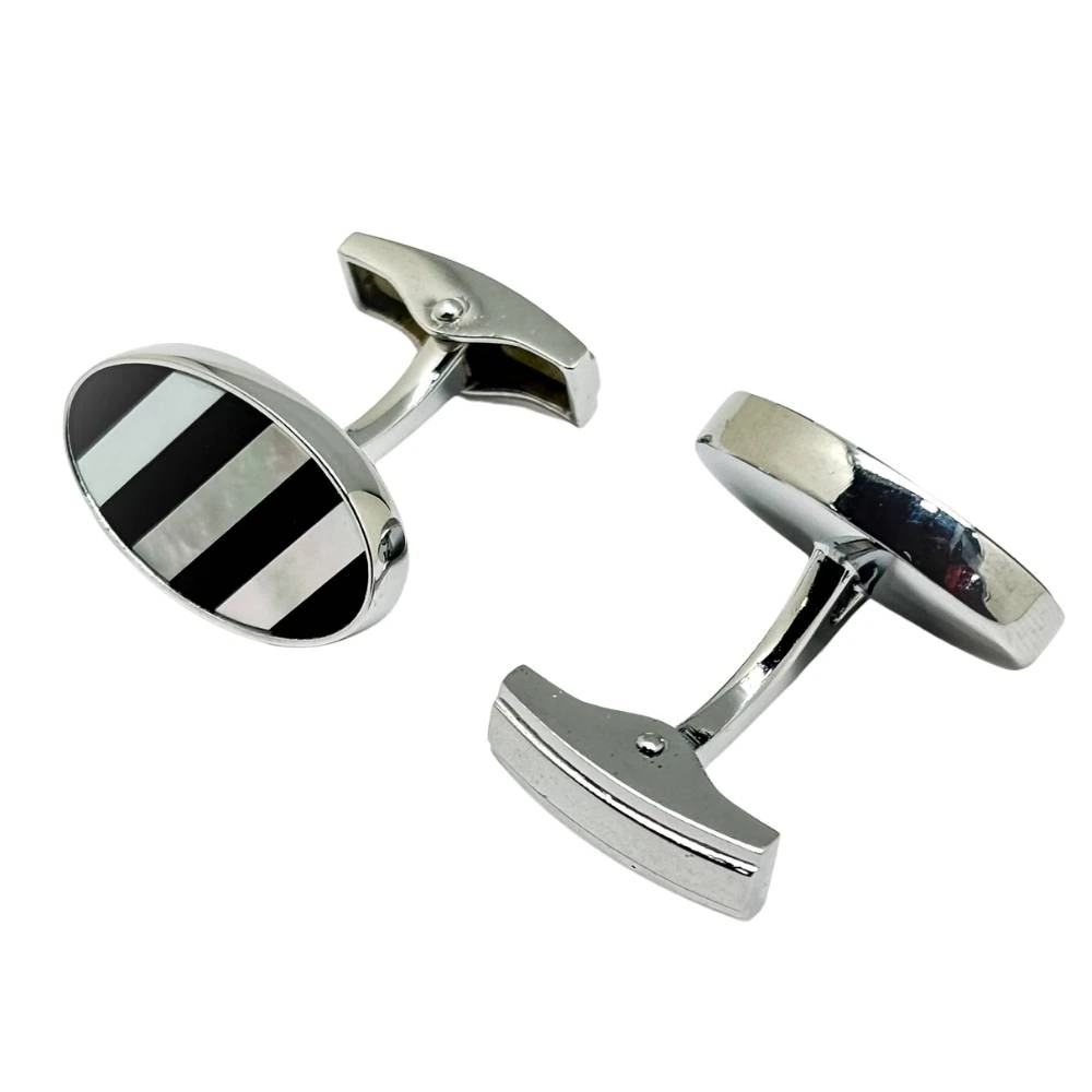 White Mother of Pearl Cufflinks for Men