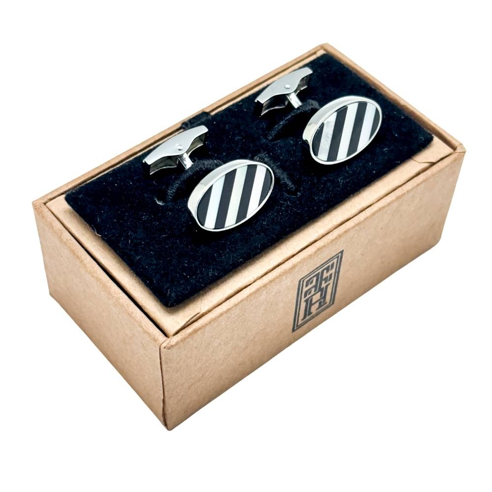 White Mother of Pearl Cufflinks for Men