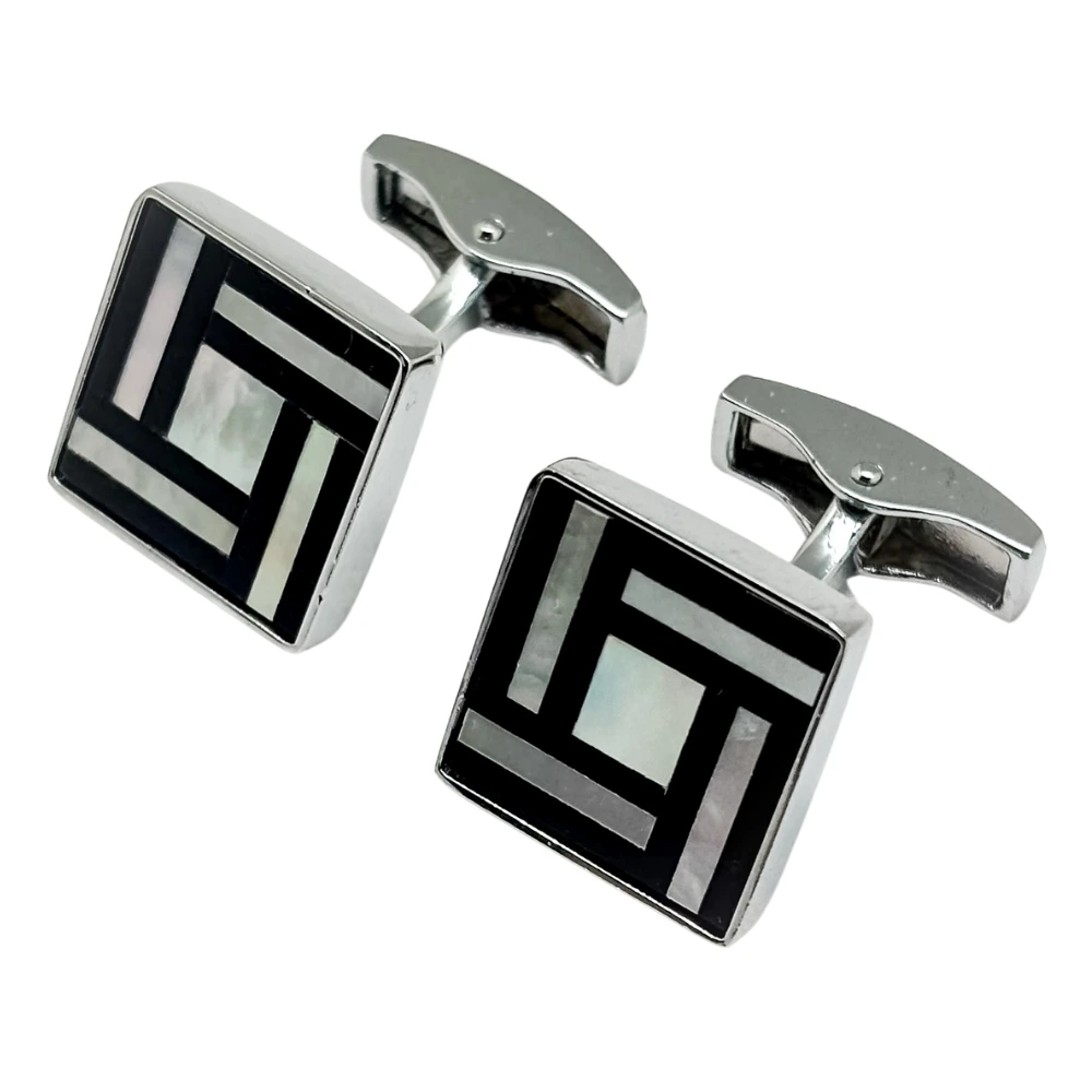Black Mother of Pearl Cufflinks for Men
