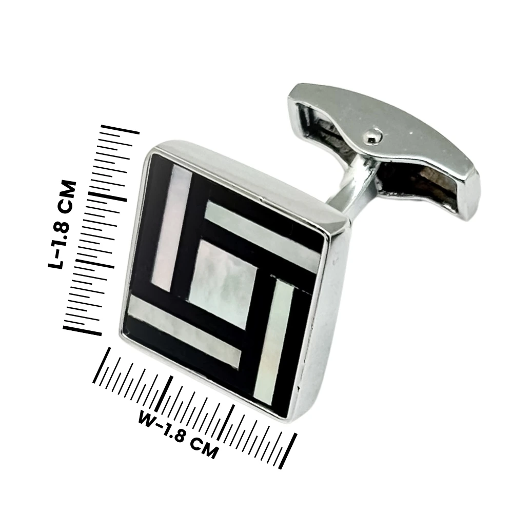 Black Mother of Pearl Cufflinks for Men