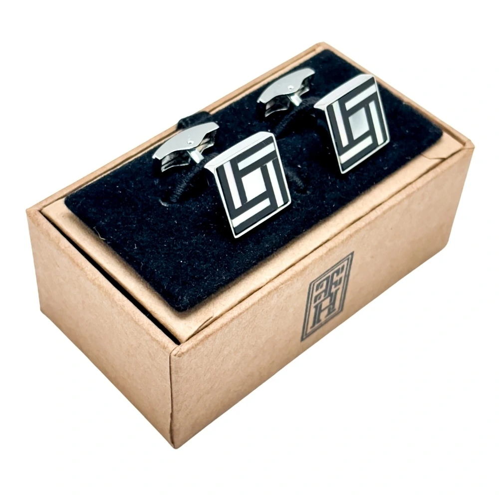 Black Mother of Pearl Cufflinks for Men