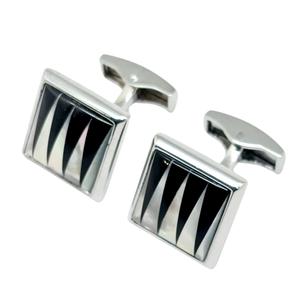 Silver Formal Brass Cufflinks for Men