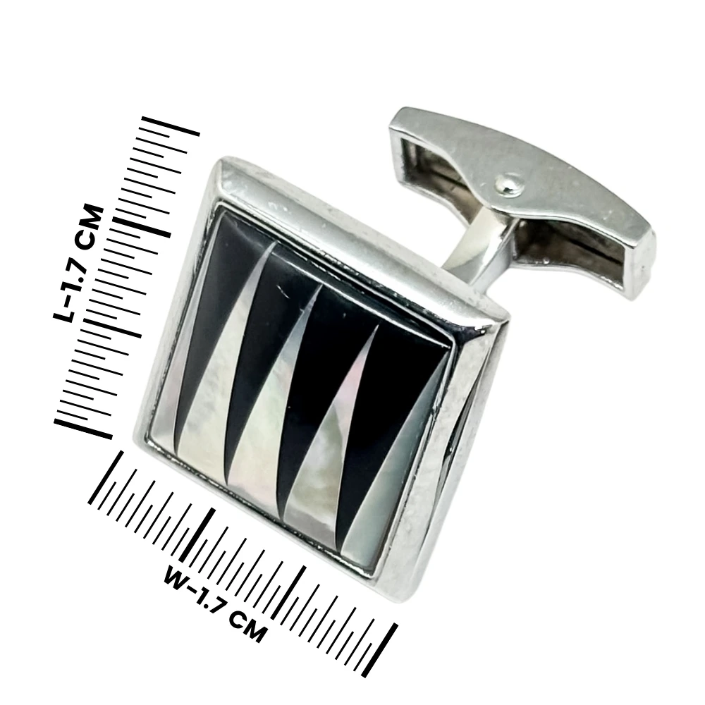 Silver Formal Brass Cufflinks for Men