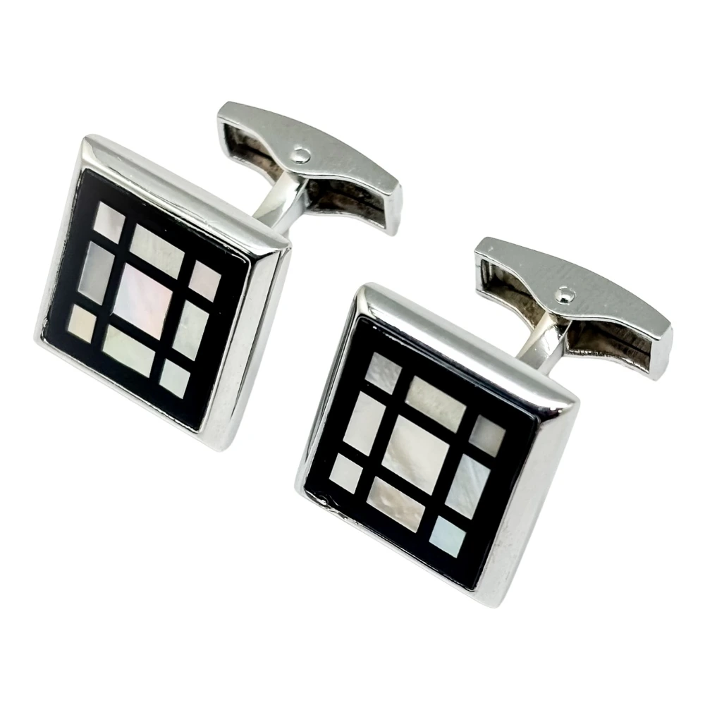 Black Mother of Pearl Cufflinks for Men
