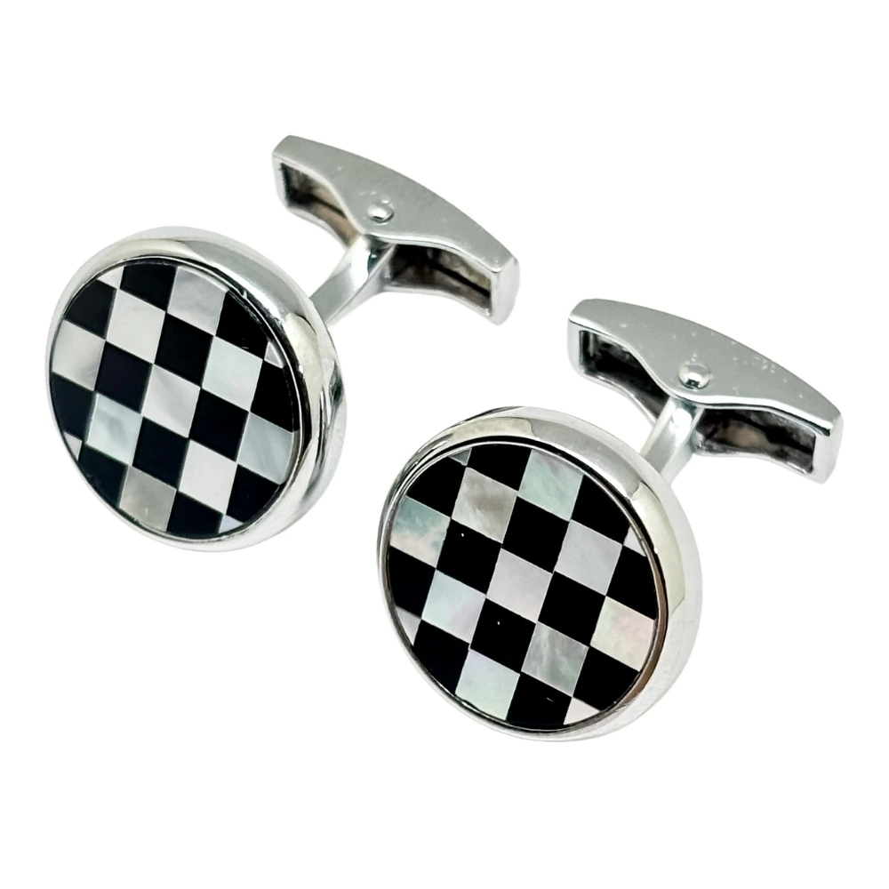 Black Mother of Pearl Cufflinks for Men