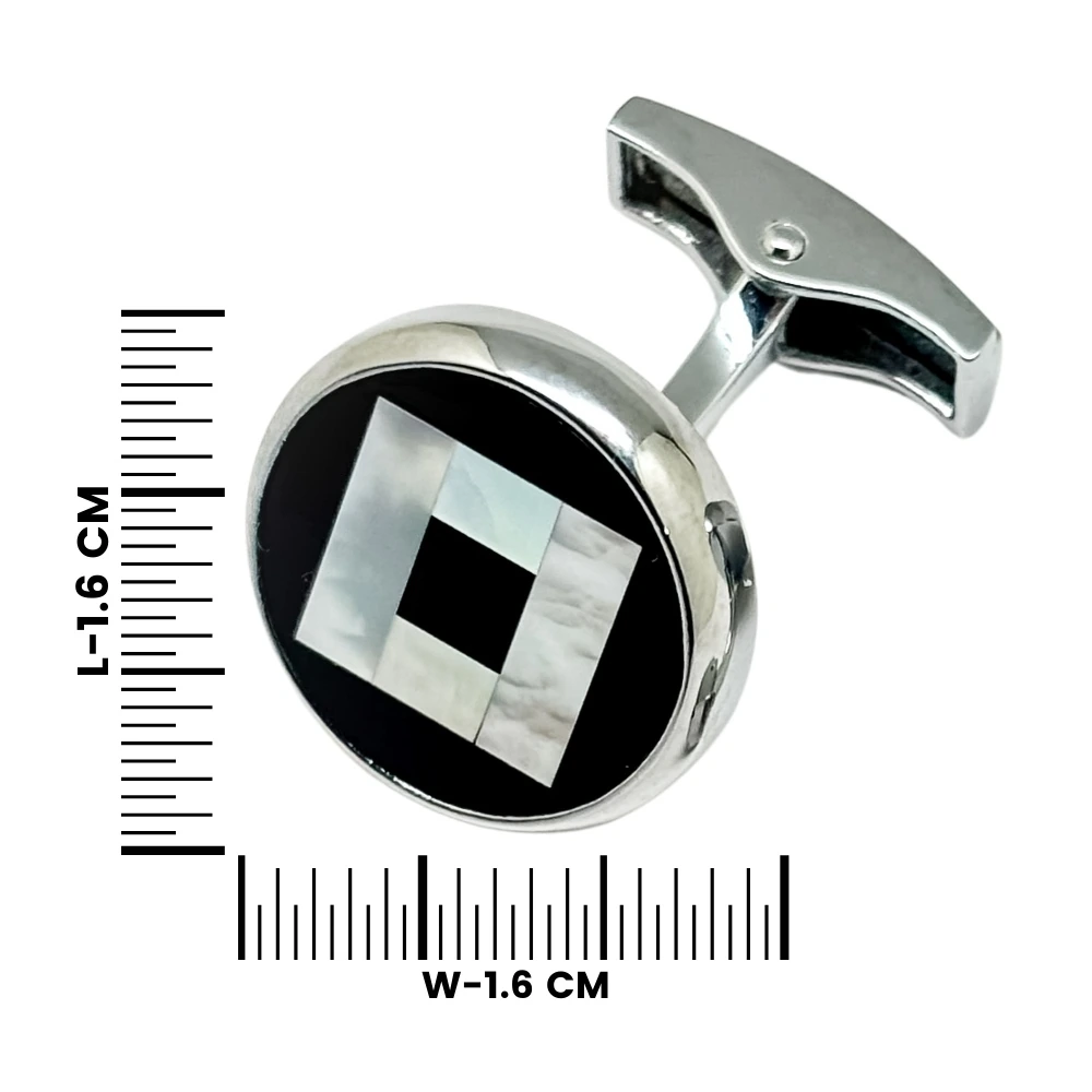 Black Mother of Pearl Cufflinks for Men