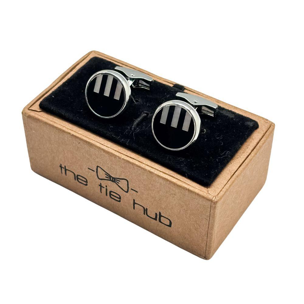 Black Mother of Pearl Cufflinks for Men