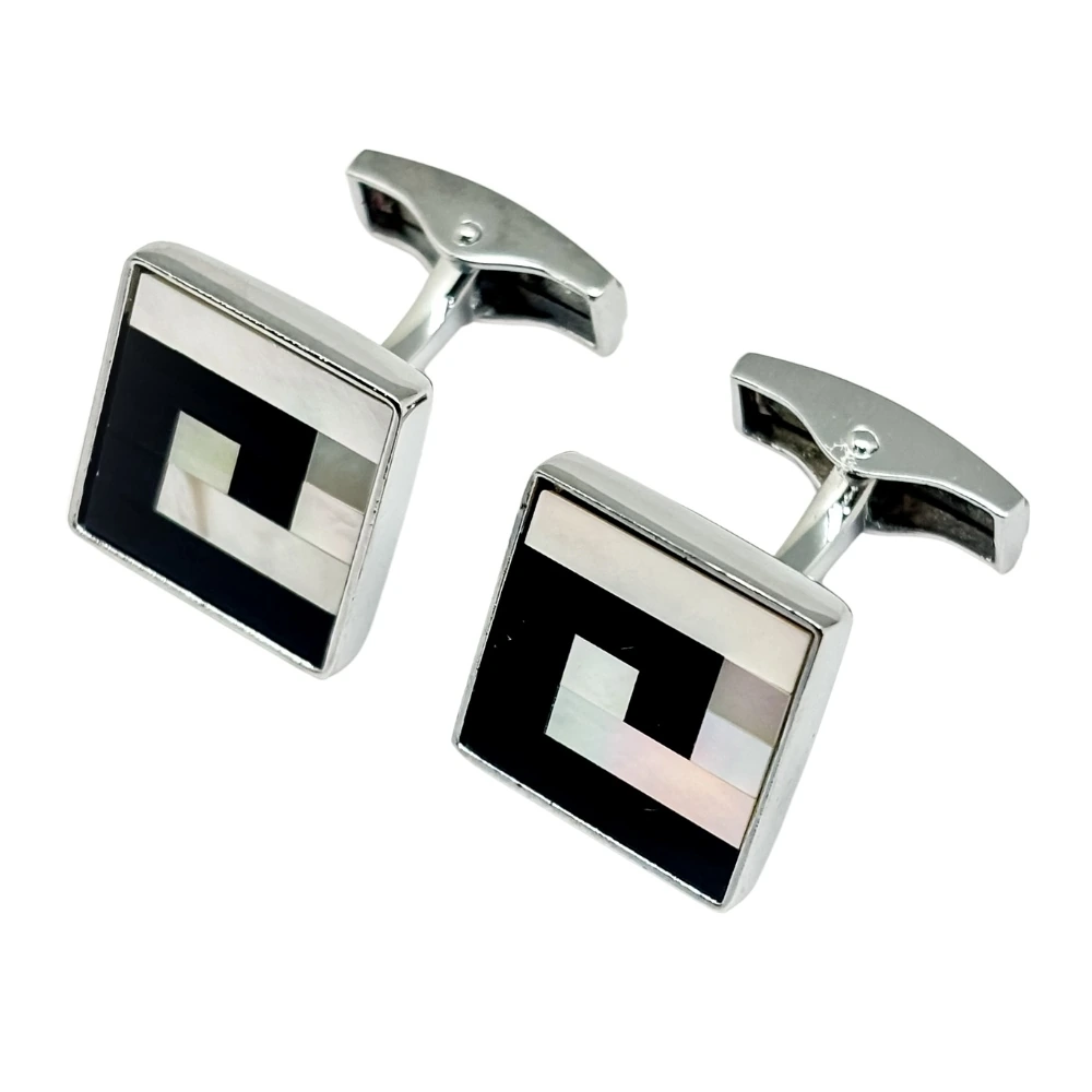 Black Mother of Pearl Cufflinks for Men