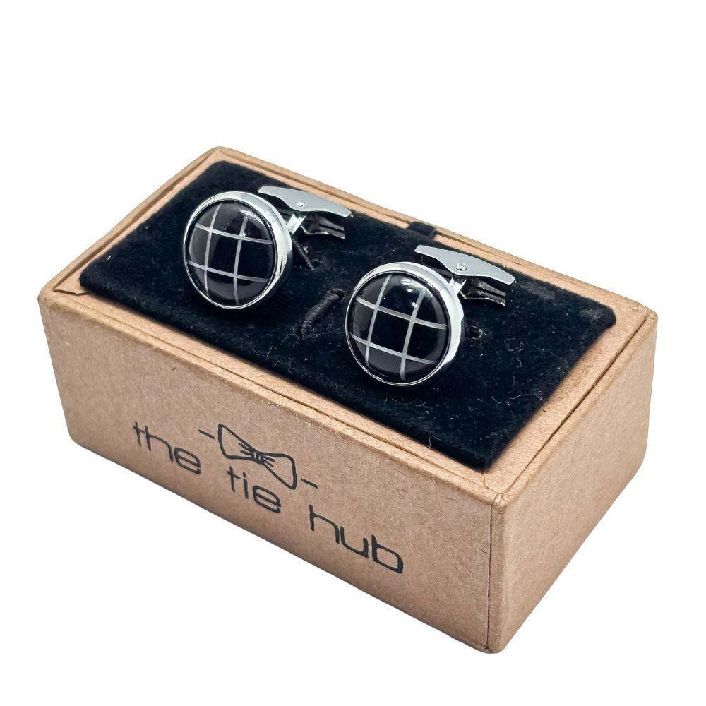 Black Mother of Pearl Cufflinks for Men