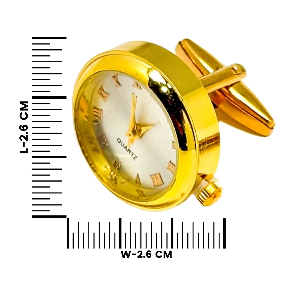 Gold Formal Brass Cufflinks for Men