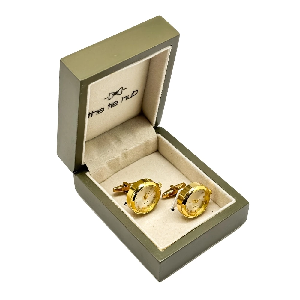 Gold Formal Brass Cufflinks for Men