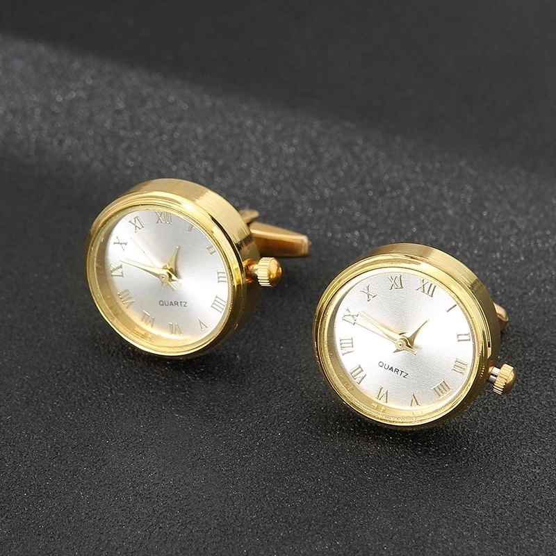 Gold Formal Brass Cufflinks for Men