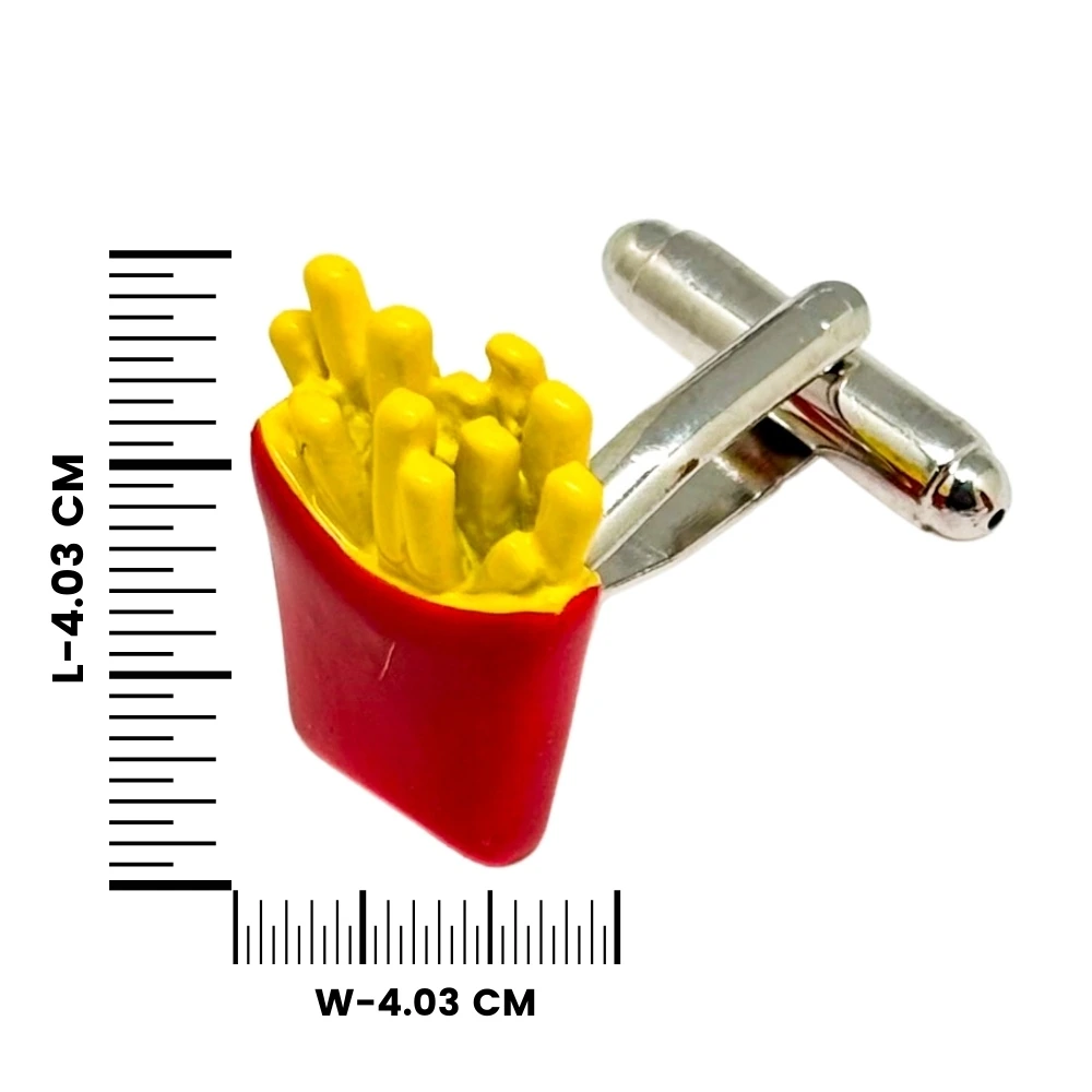 Red Quirky Brass Cufflinks for Men