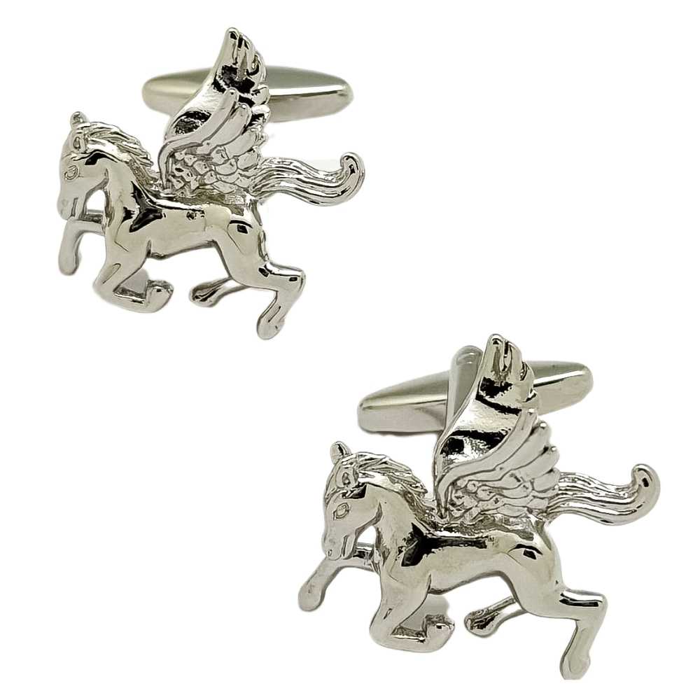 Silver Quirky Brass Cufflinks for Men