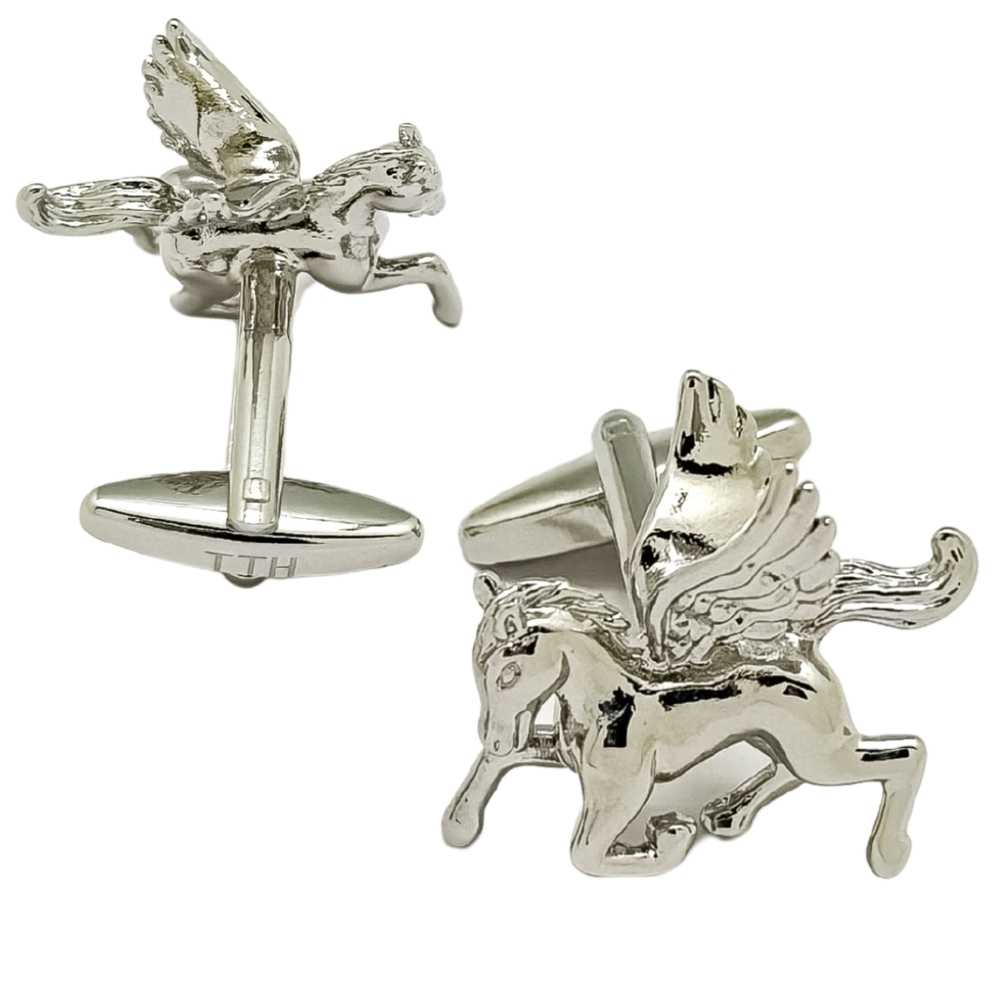 Silver Quirky Brass Cufflinks for Men