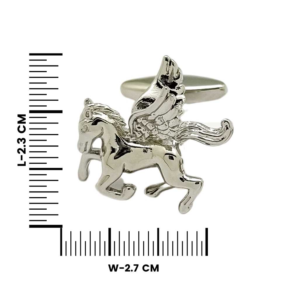 Silver Quirky Brass Cufflinks for Men