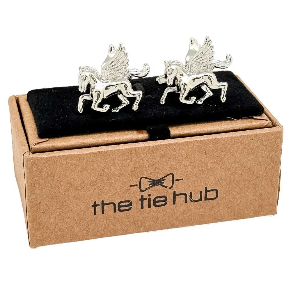 Silver Quirky Brass Cufflinks for Men