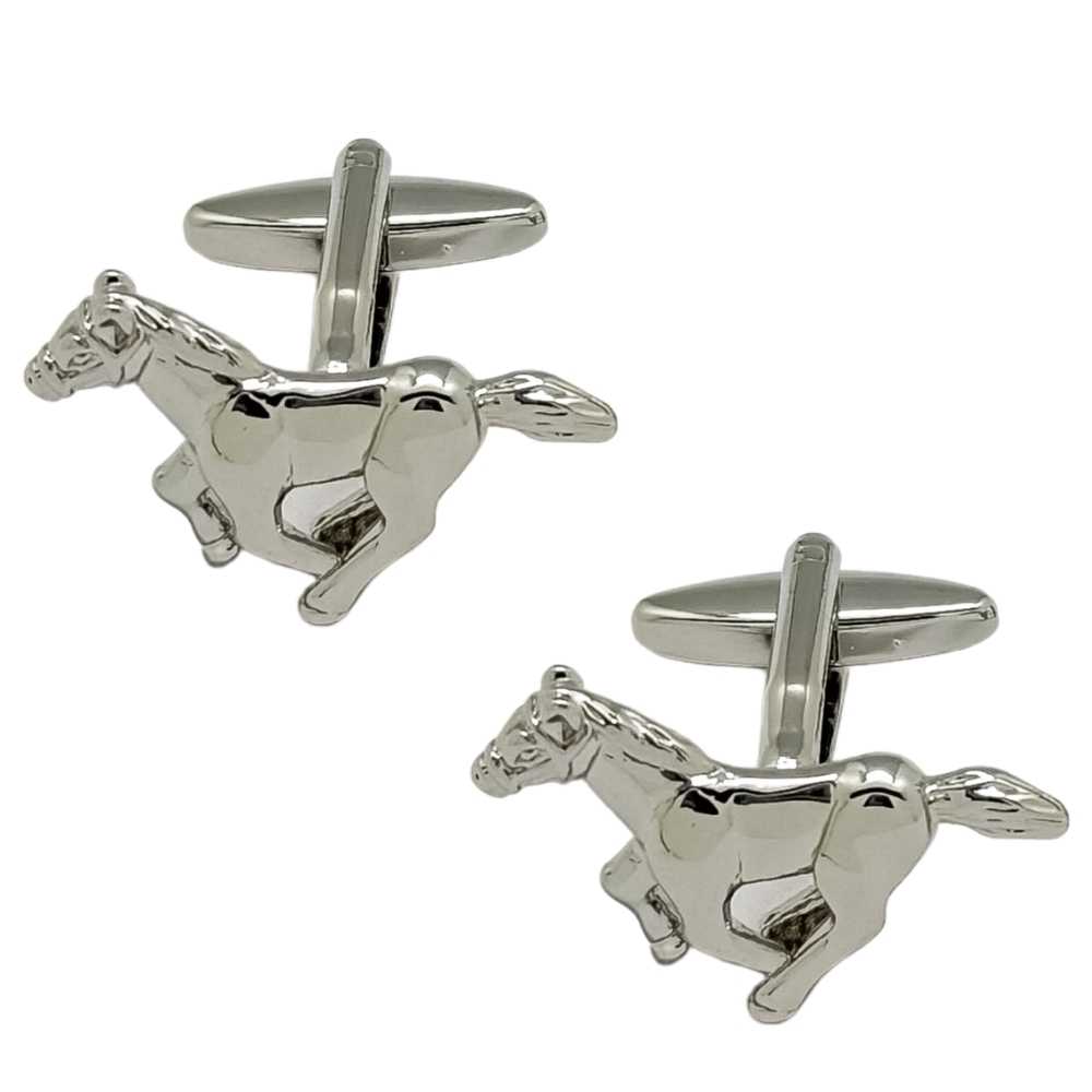 Silver Quirky Brass Cufflinks for Men