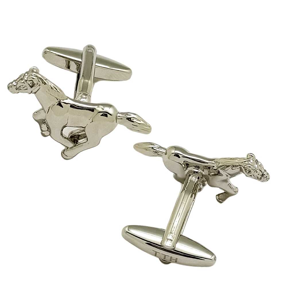 Silver Quirky Brass Cufflinks for Men