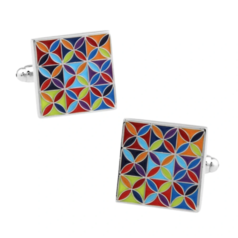 Multi Quirky Brass Cufflinks for Men