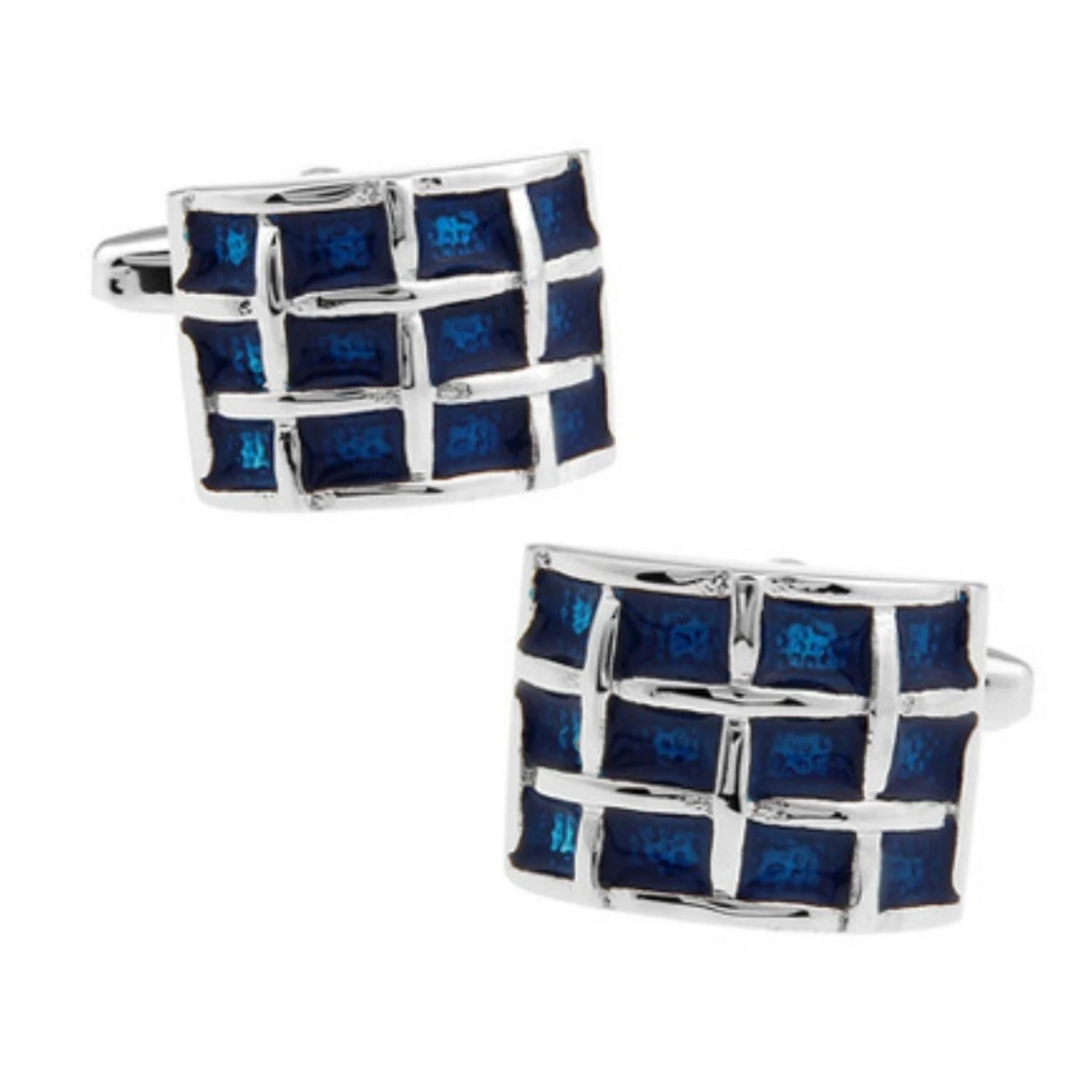Blue Formal Brass Cufflinks for Men