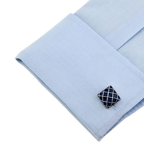 Blue Formal Brass Cufflinks for Men