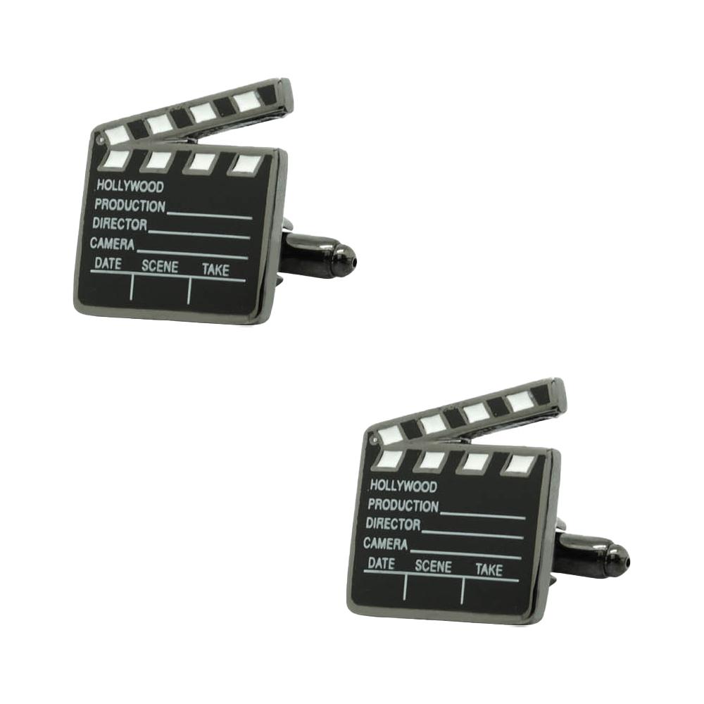 Black Quirky Brass Cufflinks for Men