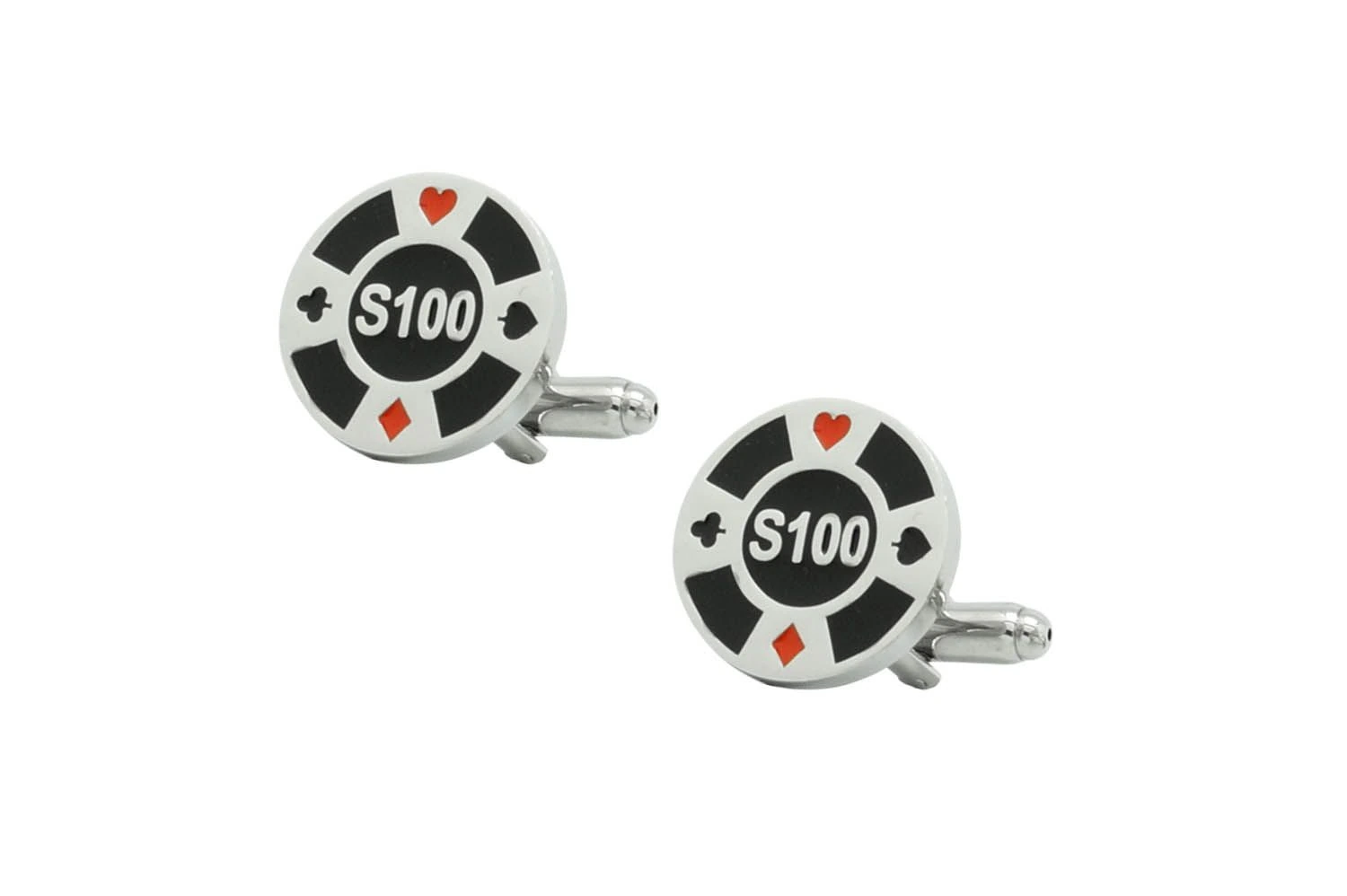 Black Quirky Brass Cufflinks for Men