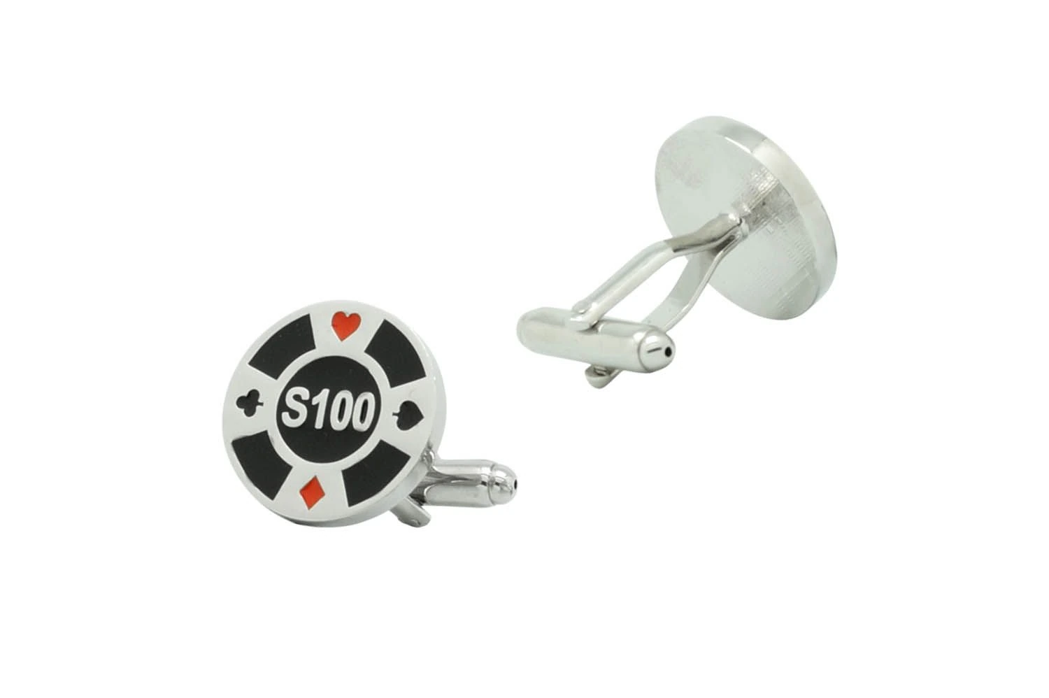 Black Quirky Brass Cufflinks for Men