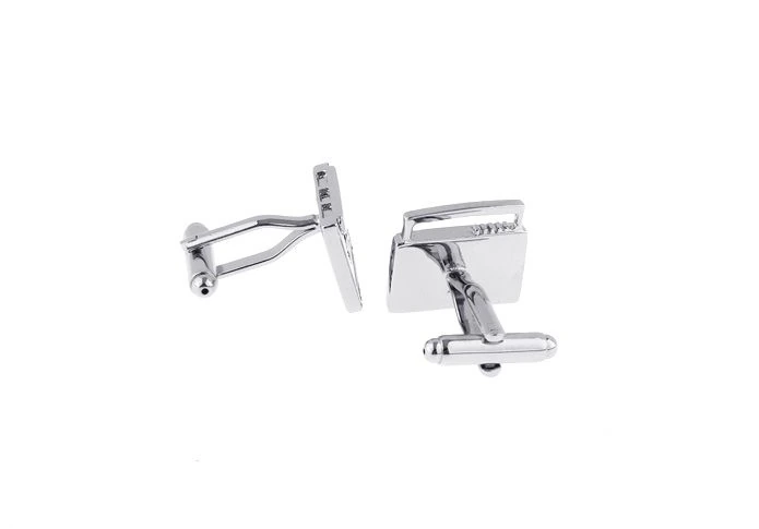 Silver Quirky Brass Cufflinks for Men