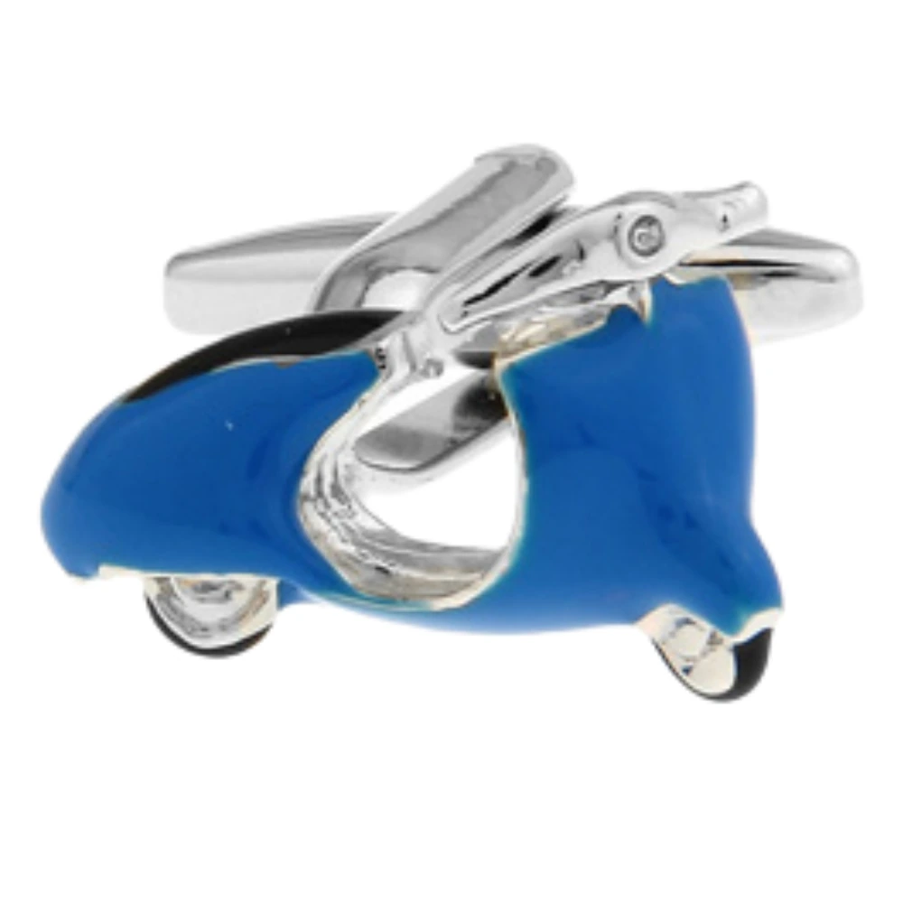 Blue Quirky Brass Cufflinks for Men