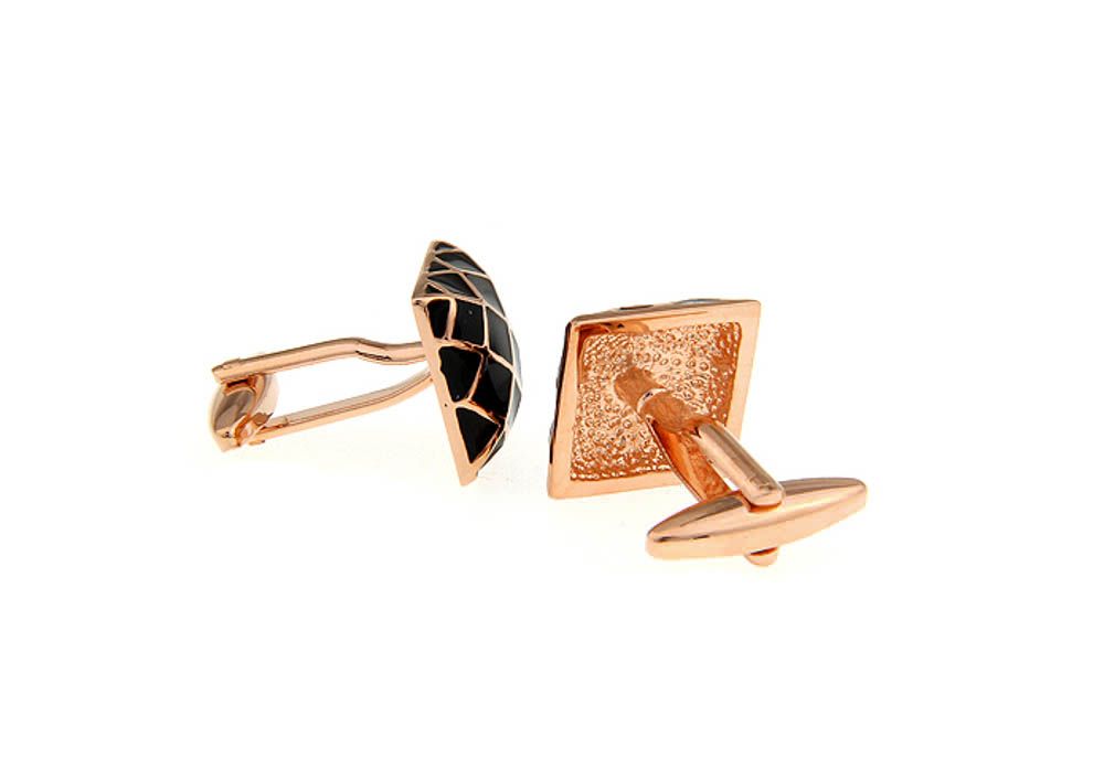 Rose Gold Formal Brass Cufflinks for Men