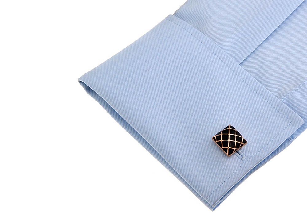 Rose Gold Formal Brass Cufflinks for Men