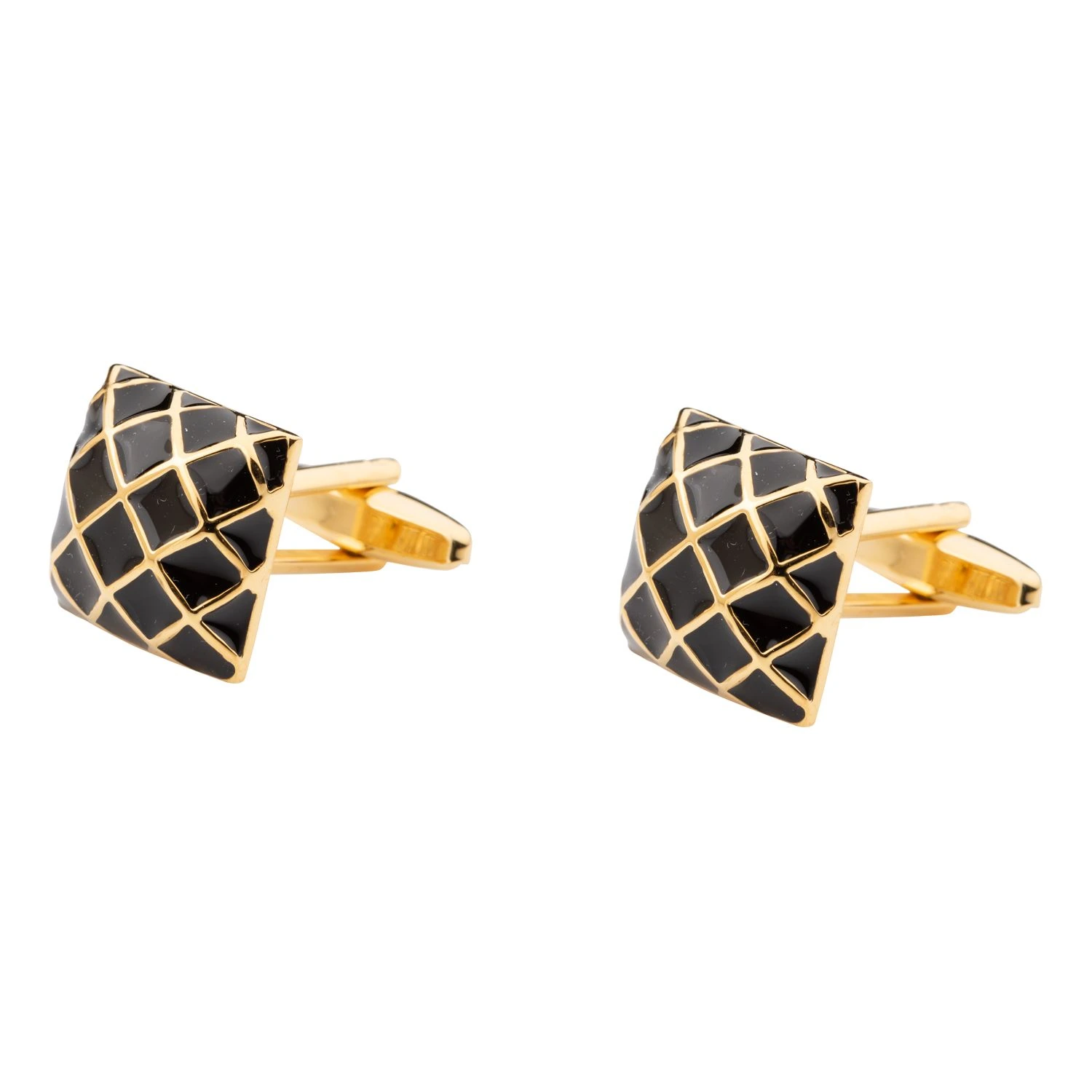 Gold Formal Brass Cufflinks for Men