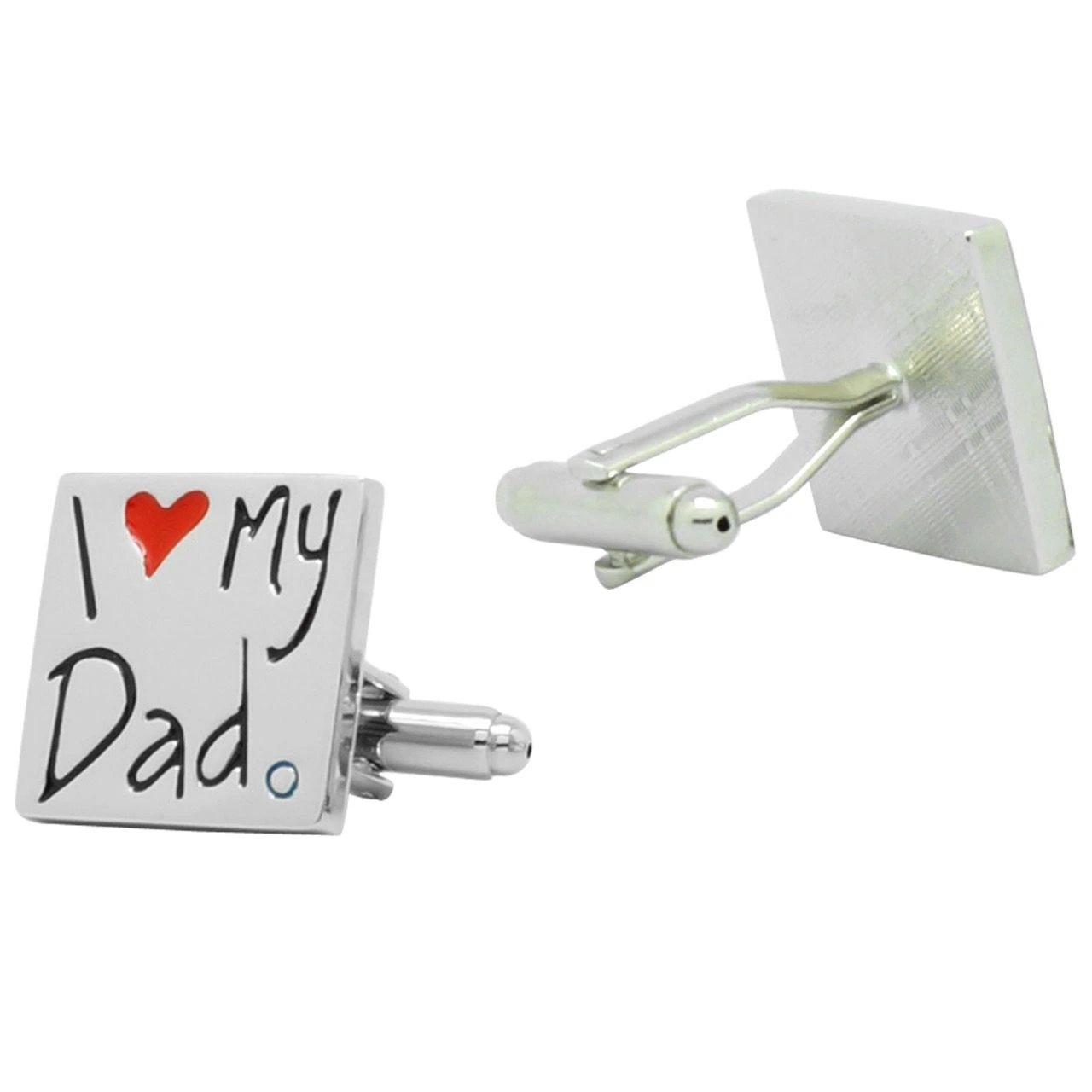 Silver Quirky Brass Cufflinks for Men