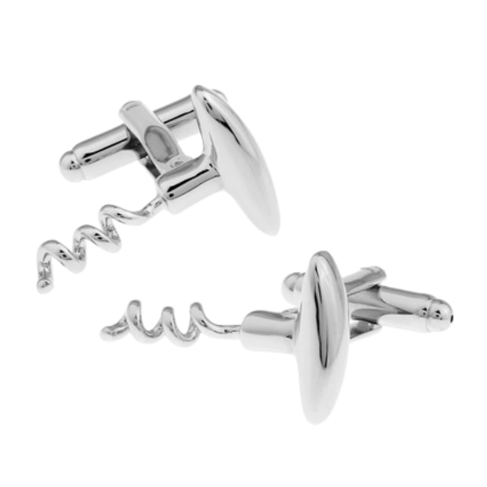 Silver Quirky Brass Cufflinks for Men