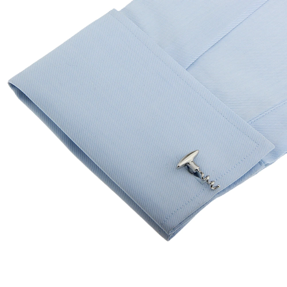 Silver Quirky Brass Cufflinks for Men