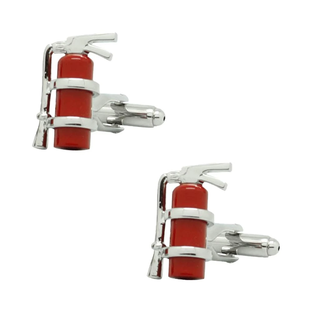 Red Quirky Brass Cufflinks for Men