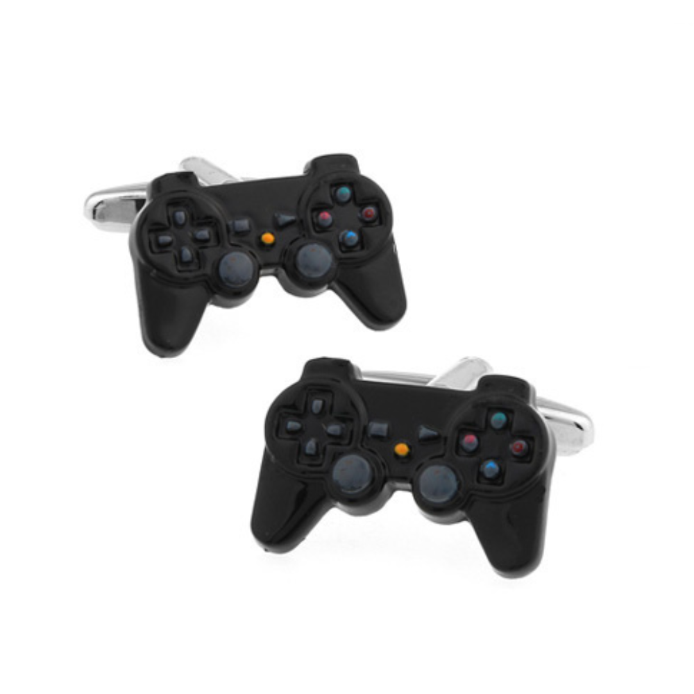 Black Quirky Brass Cufflinks for Men
