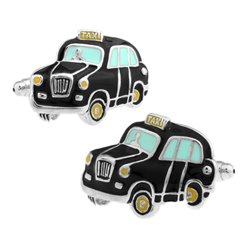 Black Quirky Brass Cufflinks for Men