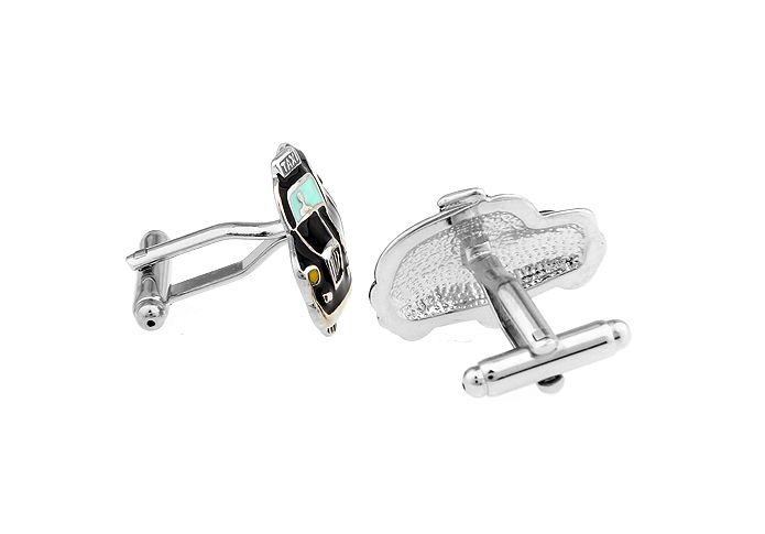Black Quirky Brass Cufflinks for Men