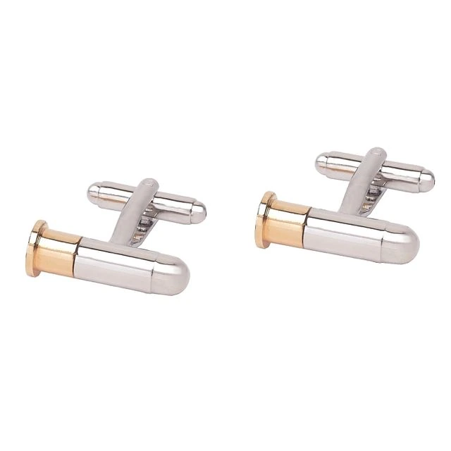 Gold Quirky Brass Cufflinks for Men