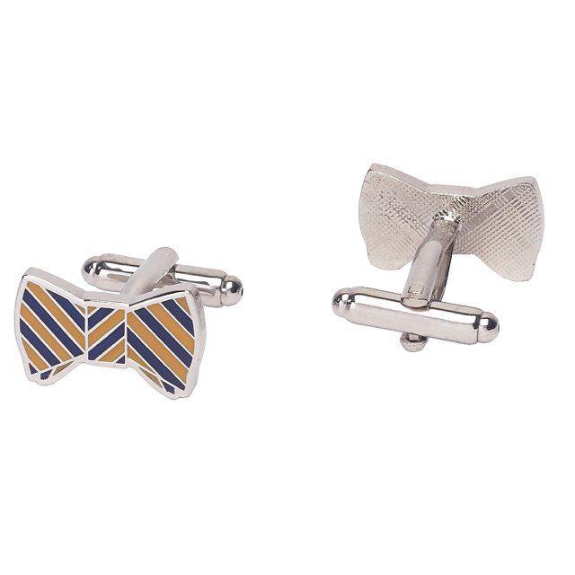 Yellow Quirky Brass Cufflinks for Men