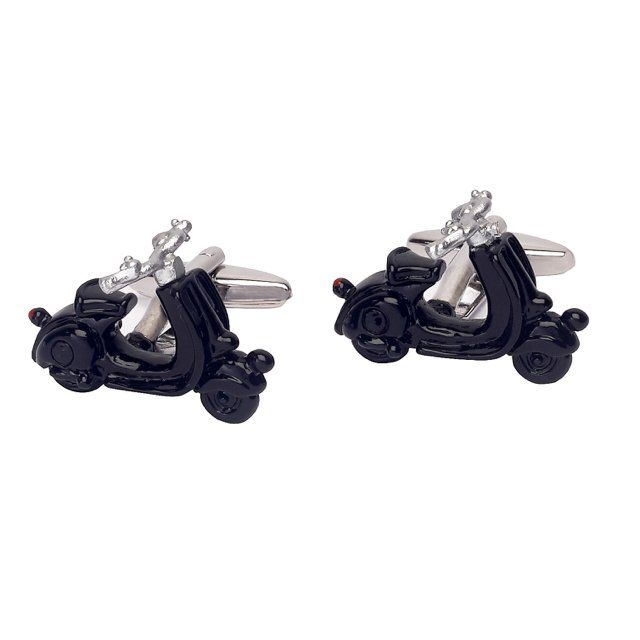 Black Quirky Brass Cufflinks for Men