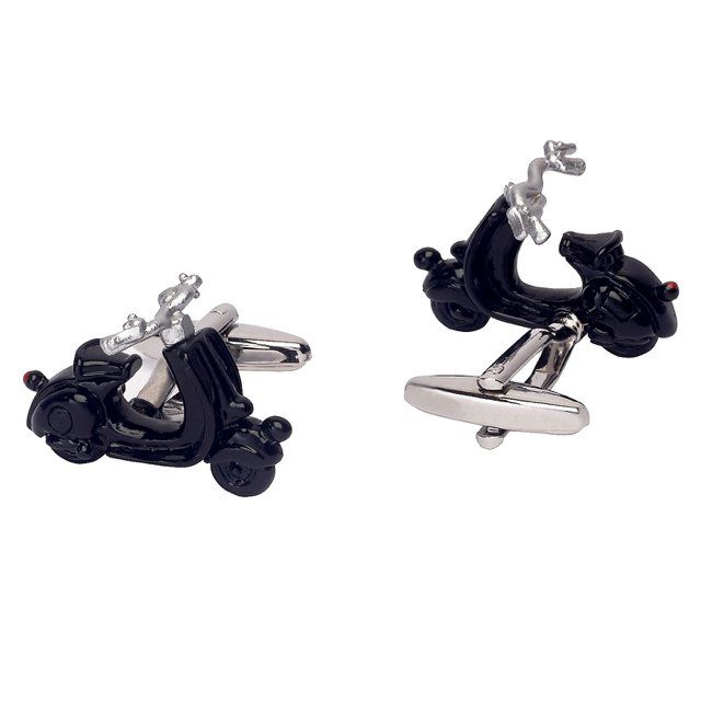 Black Quirky Brass Cufflinks for Men