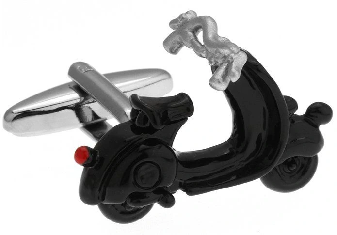 Black Quirky Brass Cufflinks for Men