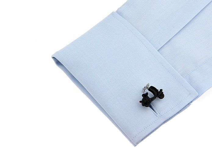 Black Quirky Brass Cufflinks for Men