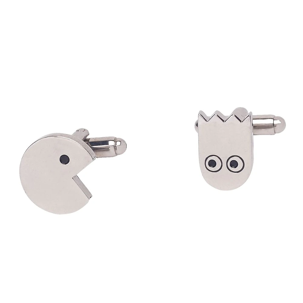 Silver Quirky Brass Cufflinks for Men