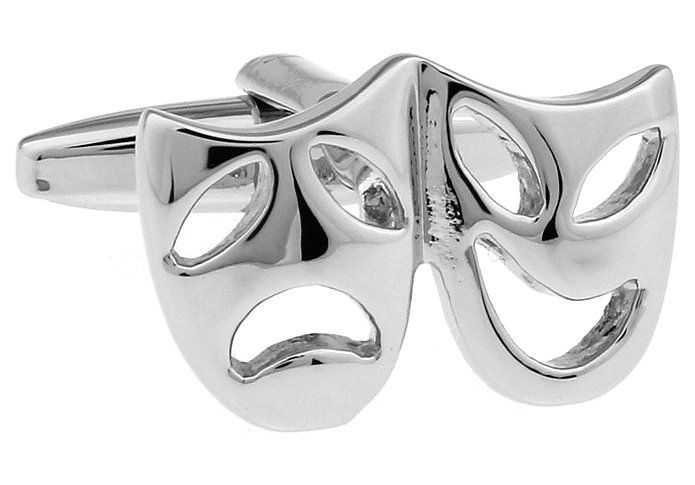 Silver Quirky Brass Cufflinks for Men