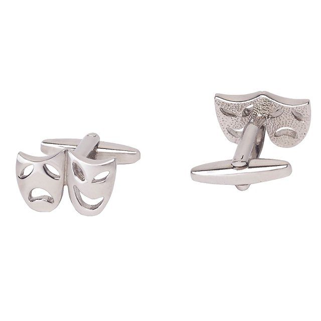 Silver Quirky Brass Cufflinks for Men